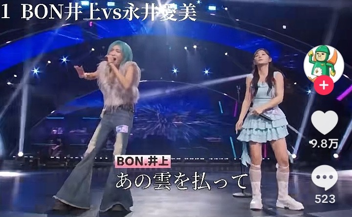 スレッドヘッダー画像: バトルなのに右の子左に声量負けてて途中から左に裏声で合わせられてるのウケる。あと左の歌い方しつこいって意見あるけど若くて体力あって歌えるとあんな感じになるもんだよ。