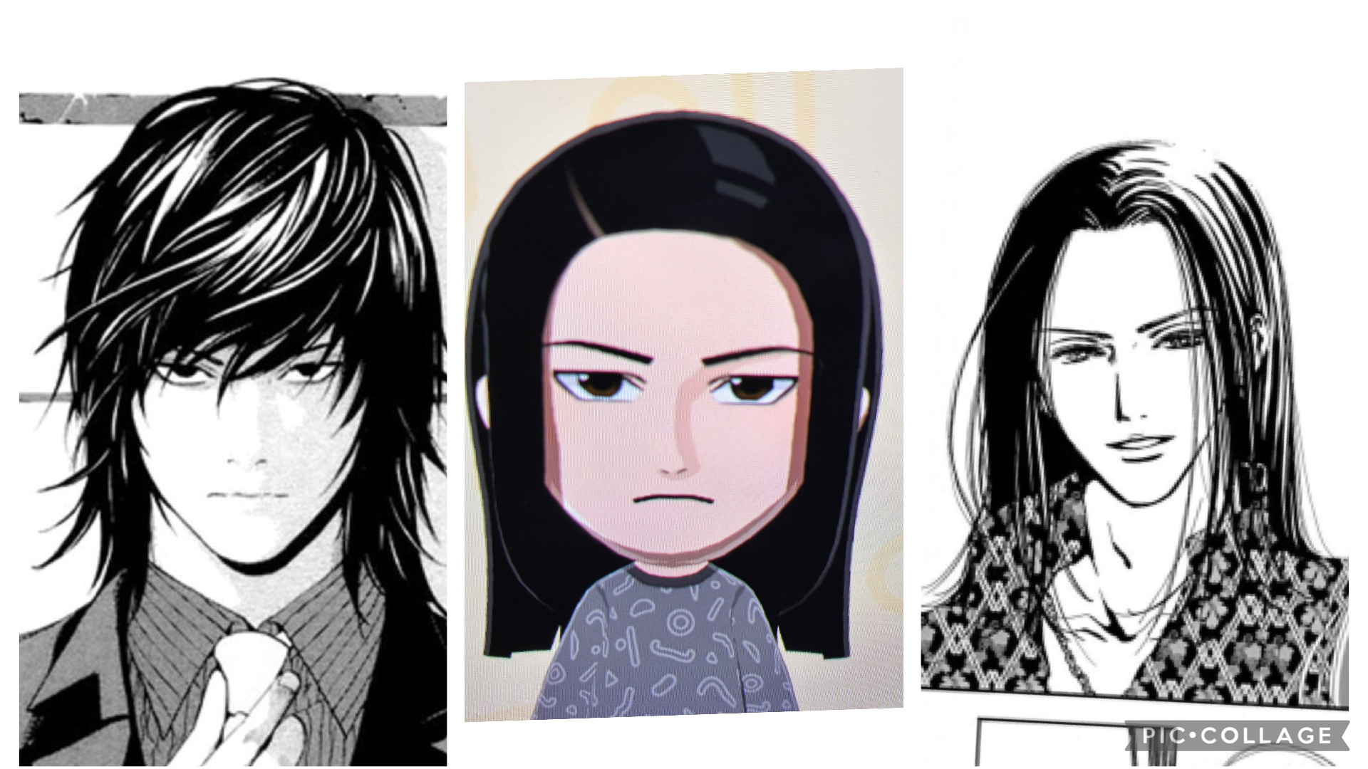 スレッドヘッダー画像: 魅上照作ってたけど髪書くの下手すぎてタクミ