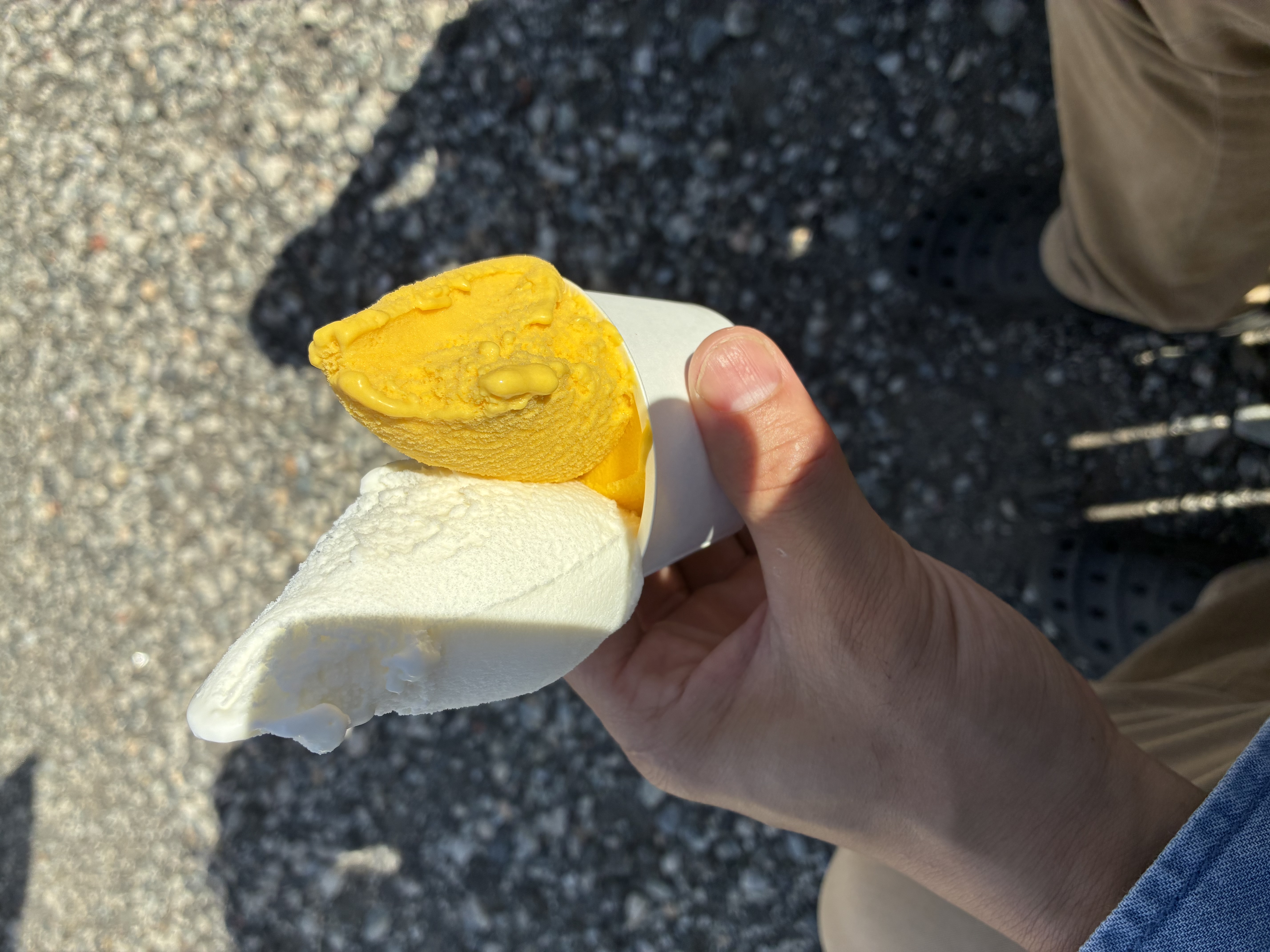 スレッドヘッダー画像: サーフィン行って帰りにミルクとパンプキンのジェラートダブルで食べた