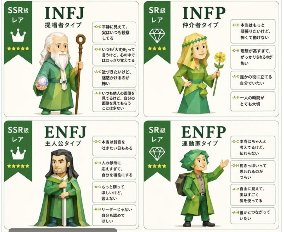 スレッドヘッダー画像: 最近、診断したらINFPだったけどレアなタイプなんだ