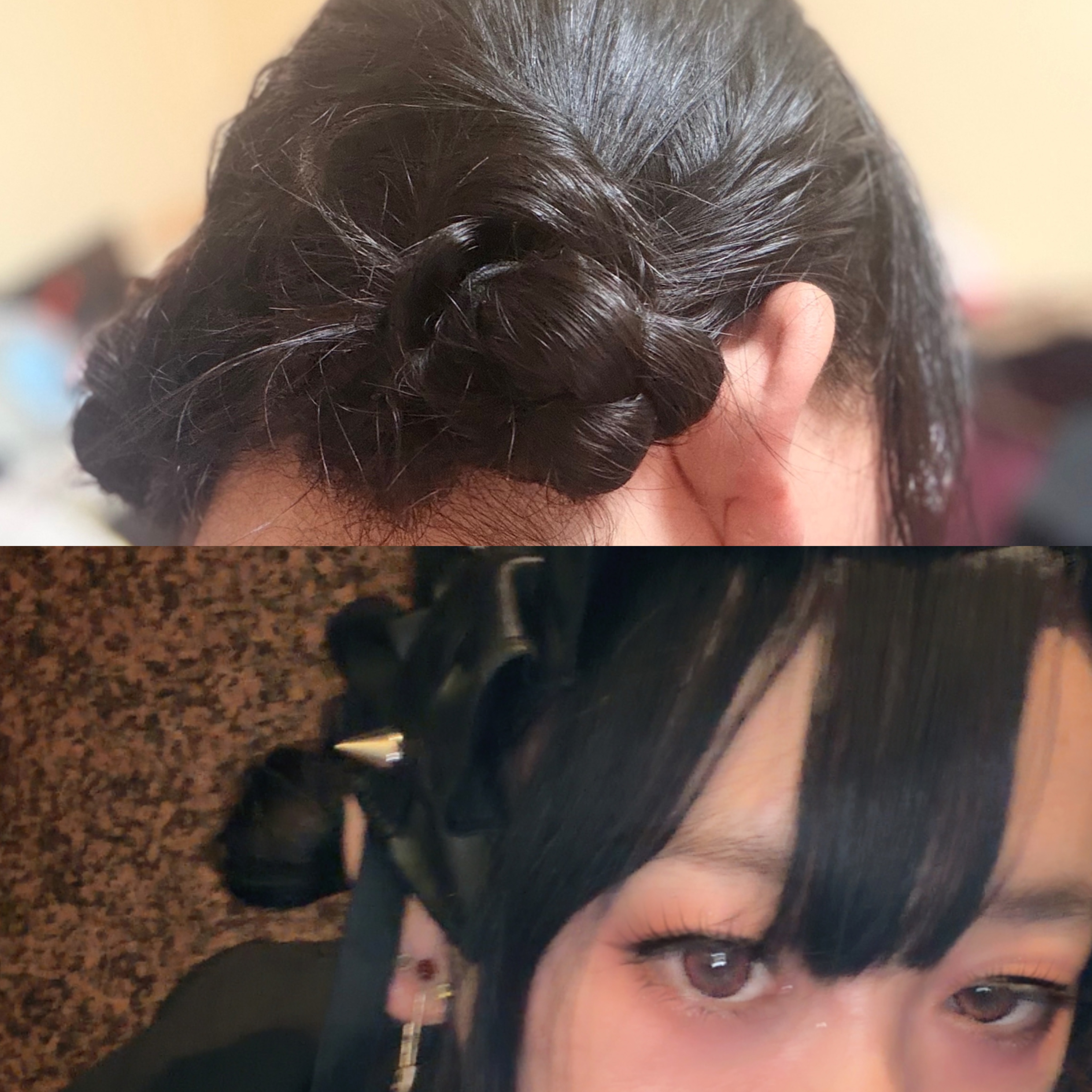 スレッドヘッダー画像: ヘアアレンジ練習の為に、昨日、ライブ見る前にしてくれた人からやり方聞いてしたのに頭洗ってないだの言うなww頭洗ったわwww😃😃それほど上手いということ言うことでいい？