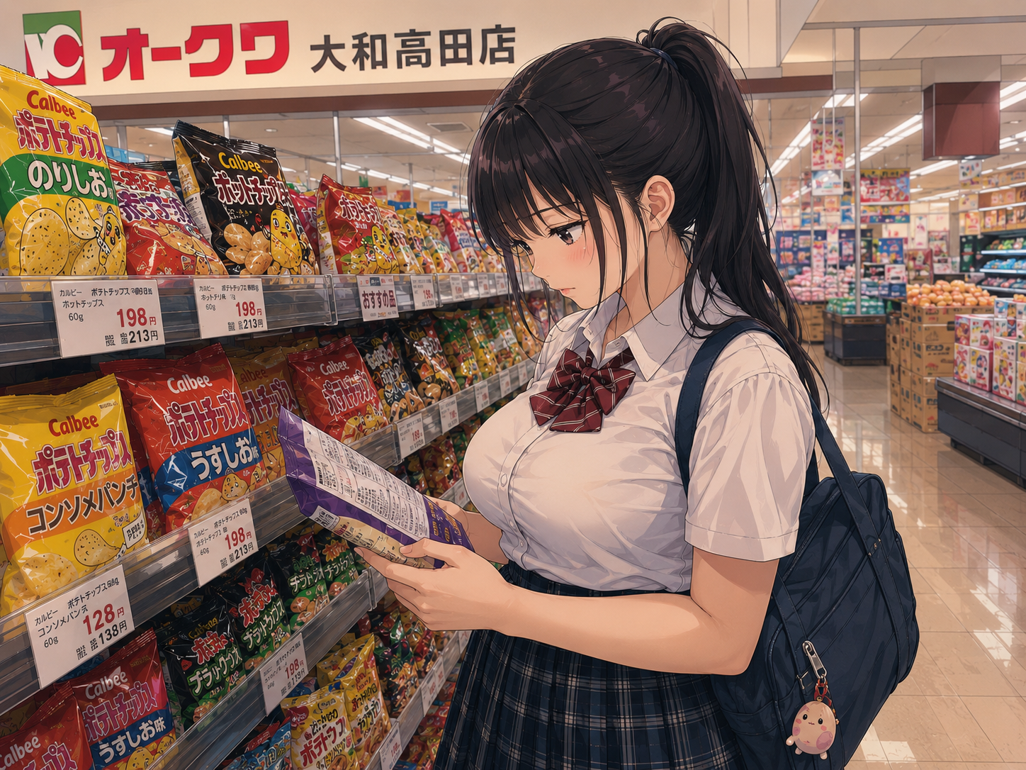 スレッドヘッダー画像: ちゃっぴーの描いたぽちゃ子が完成度高くて見逃してたが背景のポテチのパッケージ！